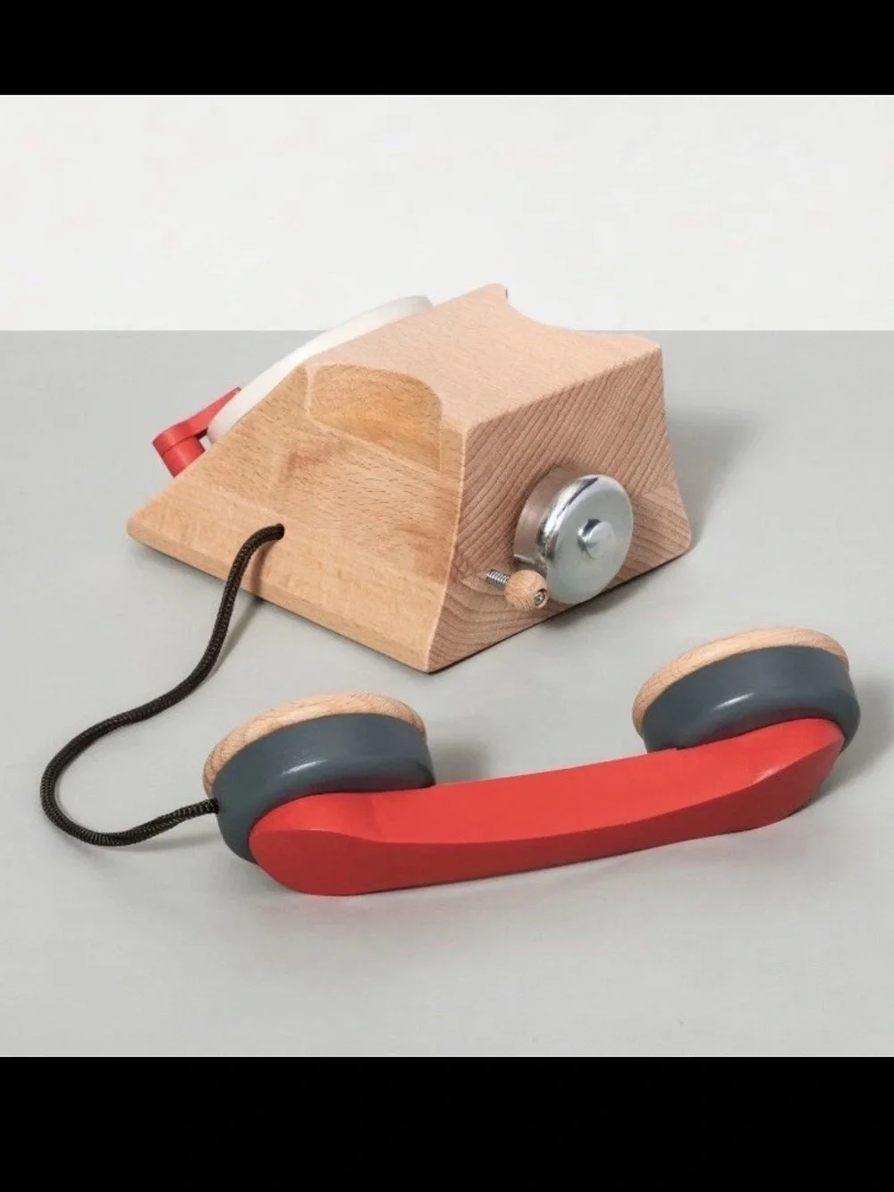 Hearth & Hand Magnolia Wood Kids Rotary Phone Toy Retired NWT New Wooden Toy